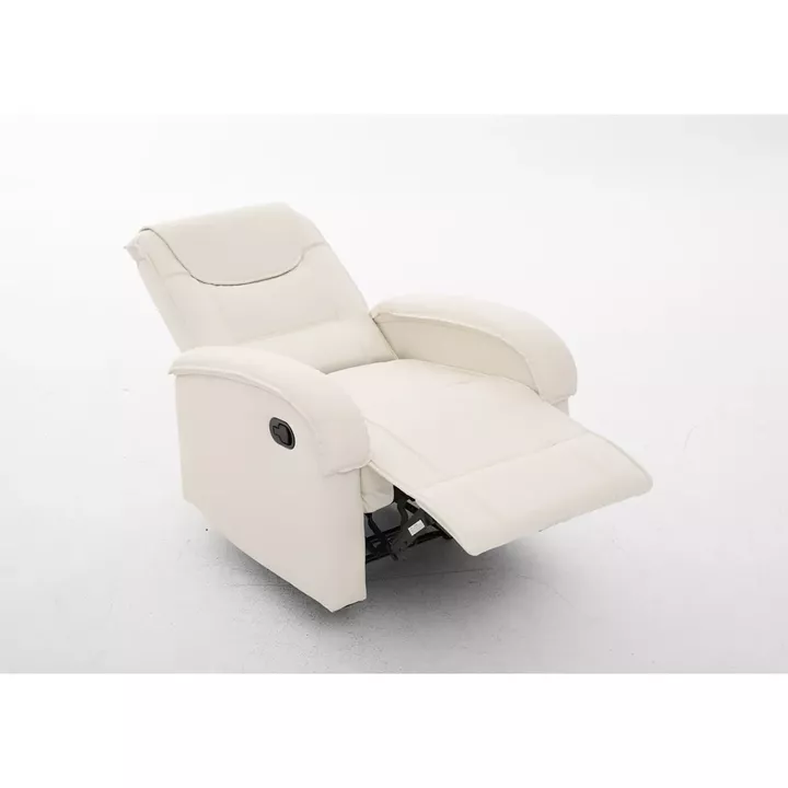 Πολυθρόνα Ανακλινόμενη ArteLibre CELAENO Εκρού PU 80x96x97cm