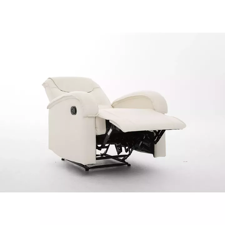 Πολυθρόνα Ανακλινόμενη ArteLibre CELAENO Εκρού PU 80x96x97cm