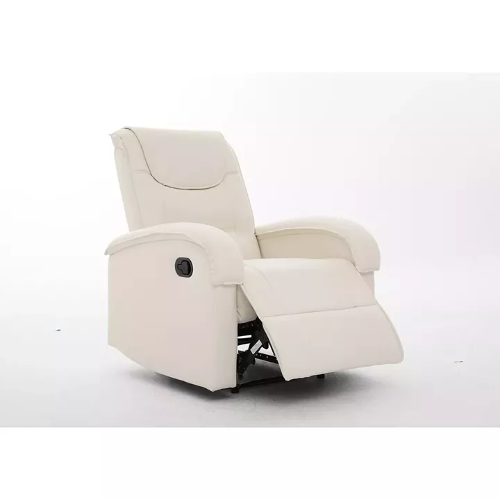 Πολυθρόνα Ανακλινόμενη ArteLibre CELAENO Εκρού PU 80x96x97cm