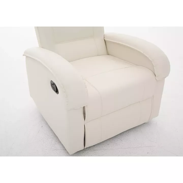 Πολυθρόνα Ανακλινόμενη ArteLibre CELAENO Εκρού PU 80x96x97cm