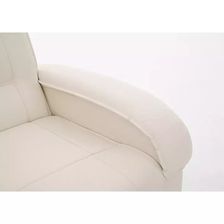 Πολυθρόνα Ανακλινόμενη ArteLibre CELAENO Εκρού PU 80x96x97cm