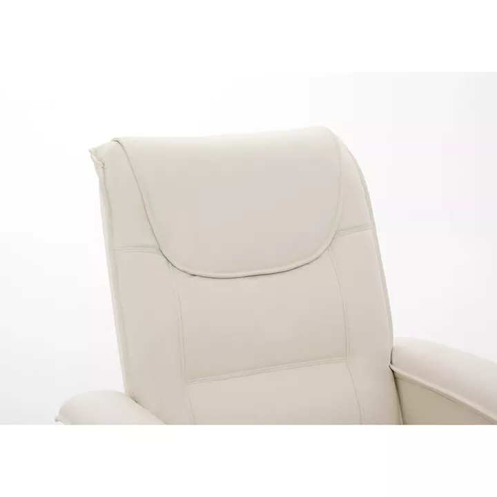 Πολυθρόνα Ανακλινόμενη ArteLibre CELAENO Εκρού PU 80x96x97cm