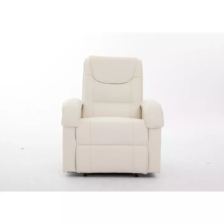 Πολυθρόνα Ανακλινόμενη ArteLibre CELAENO Εκρού PU 80x96x97cm