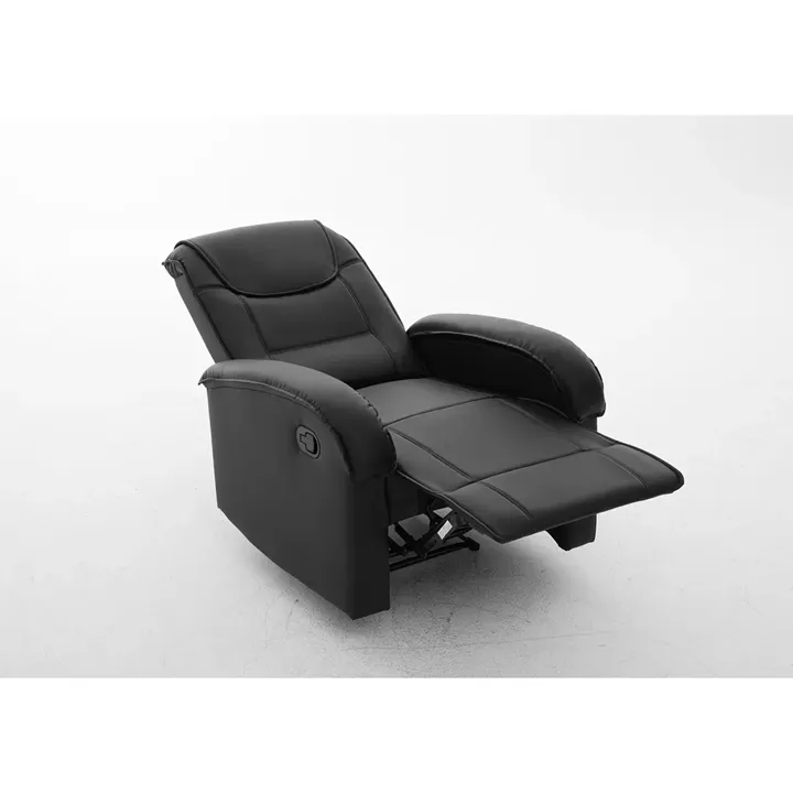 Πολυθρόνα Ανακλινόμενη ArteLibre CELAENO Μαύρο PU 80x96x97cm