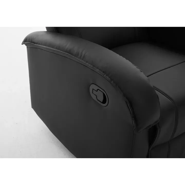 Πολυθρόνα Ανακλινόμενη ArteLibre CELAENO Μαύρο PU 80x96x97cm