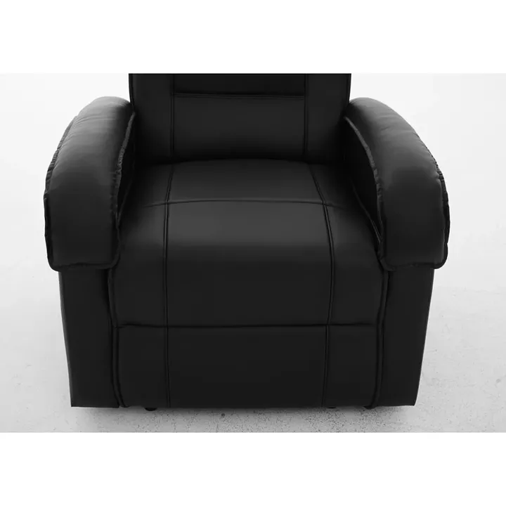 Πολυθρόνα Ανακλινόμενη ArteLibre CELAENO Μαύρο PU 80x96x97cm