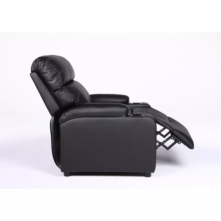 Πολυθρόνα Ανακλινόμενη ArteLibre RANA Μαύρο PU 80x95x103cm