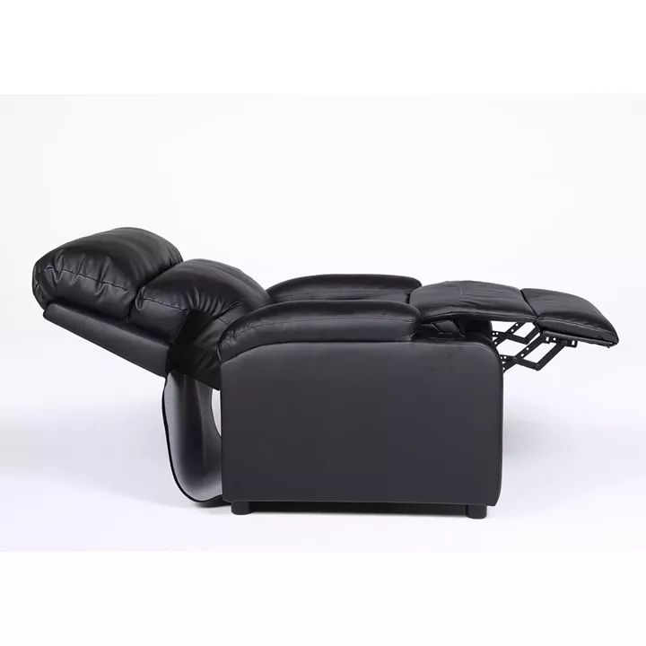 Πολυθρόνα Ανακλινόμενη ArteLibre RANA Μαύρο PU 80x95x103cm