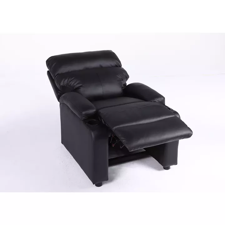 Πολυθρόνα Ανακλινόμενη ArteLibre RANA Μαύρο PU 80x95x103cm