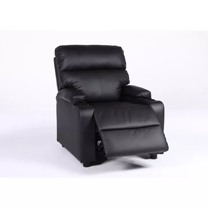 Πολυθρόνα Ανακλινόμενη ArteLibre RANA Μαύρο PU 80x95x103cm