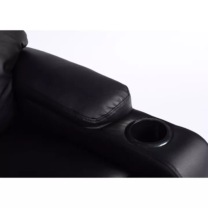 Πολυθρόνα Ανακλινόμενη ArteLibre RANA Μαύρο PU 80x95x103cm