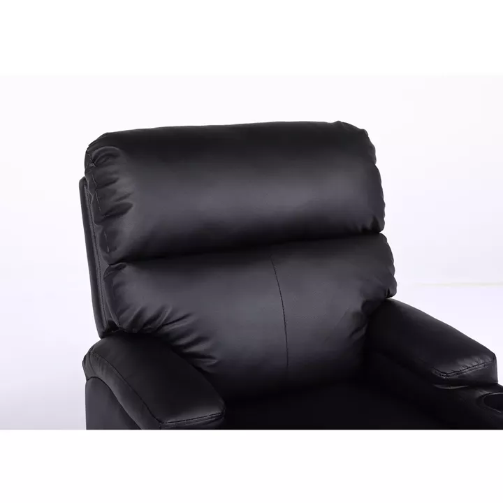 Πολυθρόνα Ανακλινόμενη ArteLibre RANA Μαύρο PU 80x95x103cm