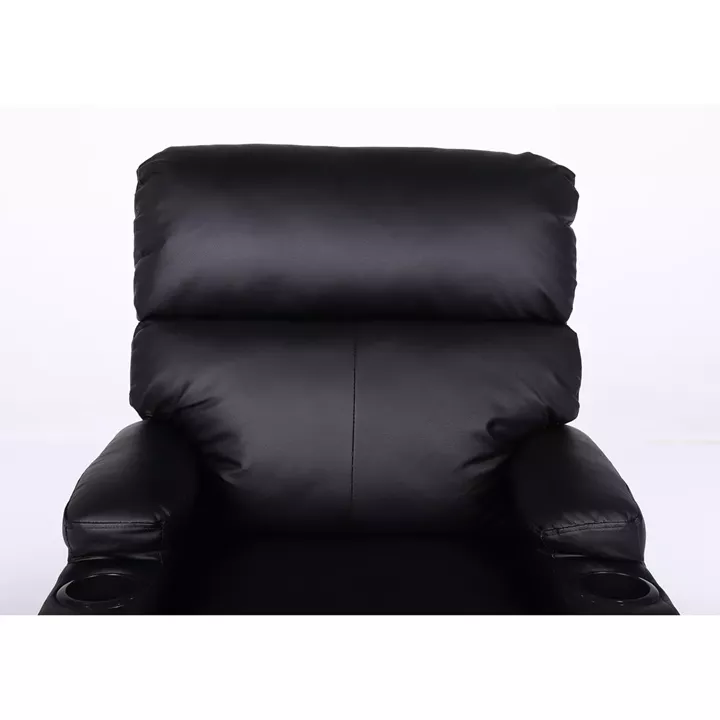 Πολυθρόνα Ανακλινόμενη ArteLibre RANA Μαύρο PU 80x95x103cm