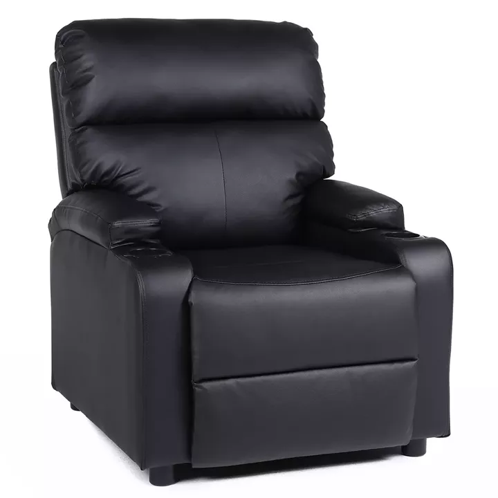 Πολυθρόνα Ανακλινόμενη ArteLibre RANA Μαύρο PU 80x95x103cm