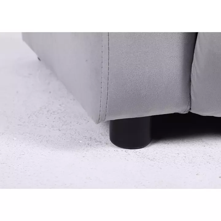 Πολυθρόνα Ανακλινόμενη ArteLibre RANA Γκρι Βελούδο 80x95x103cm