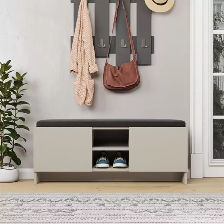 Παπουτσοθήκη Zulla Megapap χρώμα sandstone 110x37x43εκ.