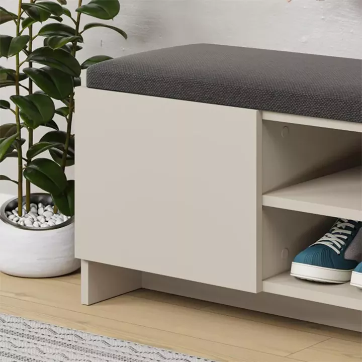 Παπουτσοθήκη Zulla Megapap χρώμα sandstone 110x37x43εκ.