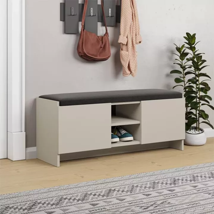 Παπουτσοθήκη Zulla Megapap χρώμα sandstone 110x37x43εκ.