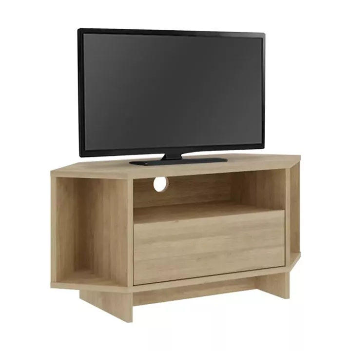 Έπιπλο τηλεόρασης γωνιακό Viva Megapap χρώμα sapphire oak 95,7x35,4x45εκ.