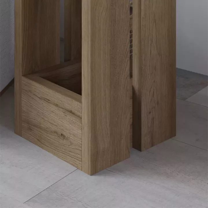 Τραπεζάκι βοηθητικό Tasos Megapap χρώμα sepet oak 30x30x50,3εκ.