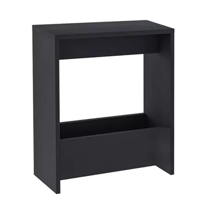 Τραπεζάκι βοηθητικό Simpi Megapap χρώμα black wood 55x20x60εκ.