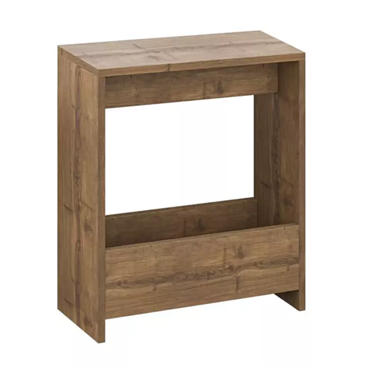 Τραπεζάκι βοηθητικό Simpi Megapap χρώμα ανοιχτό καρυδί 55x20x60εκ.