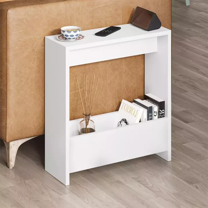 Τραπεζάκι βοηθητικό Simpi Megapap χρώμα λευκό 55x20x60εκ.