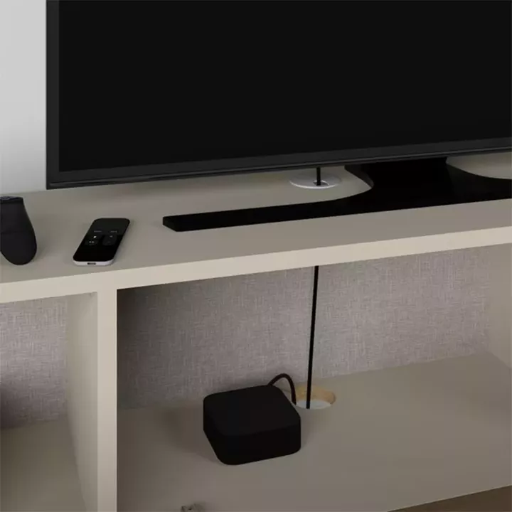 Έπιπλο τηλεόρασης επιτοίχιο Francy Megapap χρώμα sandstone 180x30x30εκ.