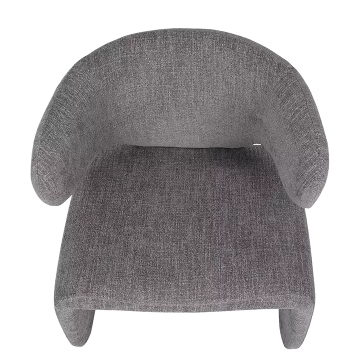 Πολυθρόνα HIMALIA Γκρι Ύφασμα/Μέταλλο/Ξύλο 73x78x75cm