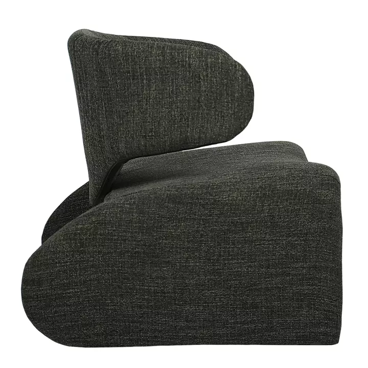 Πολυθρόνα HIMALIA Πράσινο Ύφασμα/Μέταλλο/Ξύλο 73x78x75cm