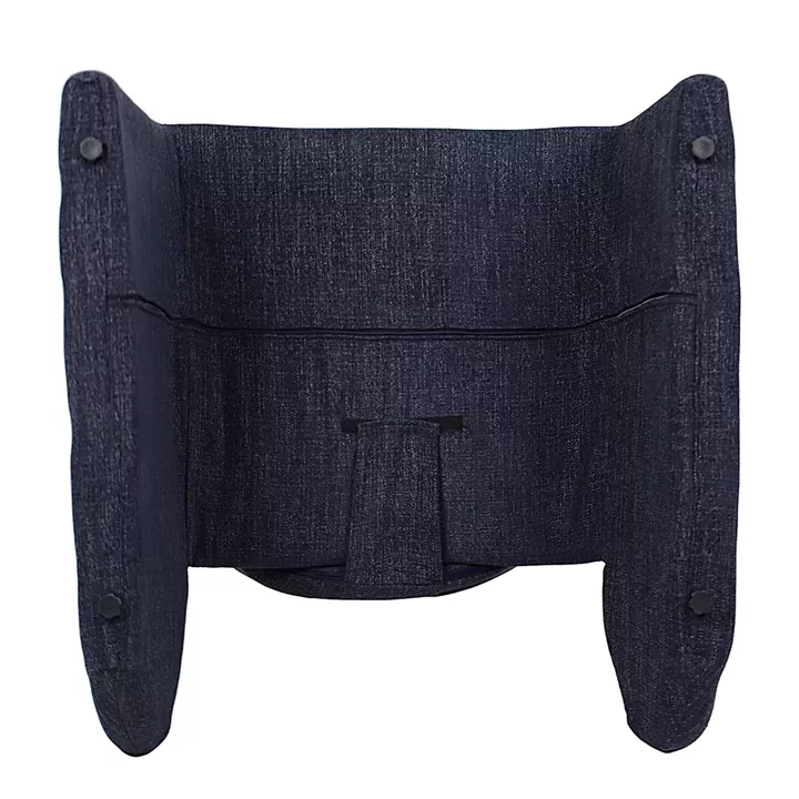 Πολυθρόνα HIMALIA Μπλε Ύφασμα/Μέταλλο/Ξύλο 73x78x75cm