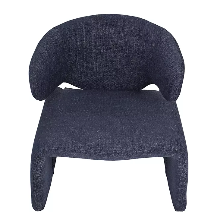 Πολυθρόνα HIMALIA Μπλε Ύφασμα/Μέταλλο/Ξύλο 73x78x75cm