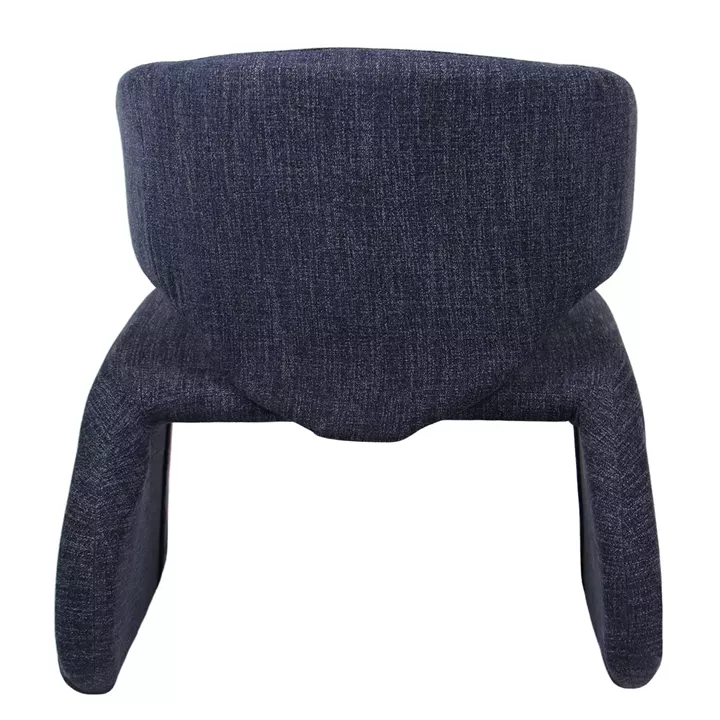 Πολυθρόνα HIMALIA Μπλε Ύφασμα/Μέταλλο/Ξύλο 73x78x75cm