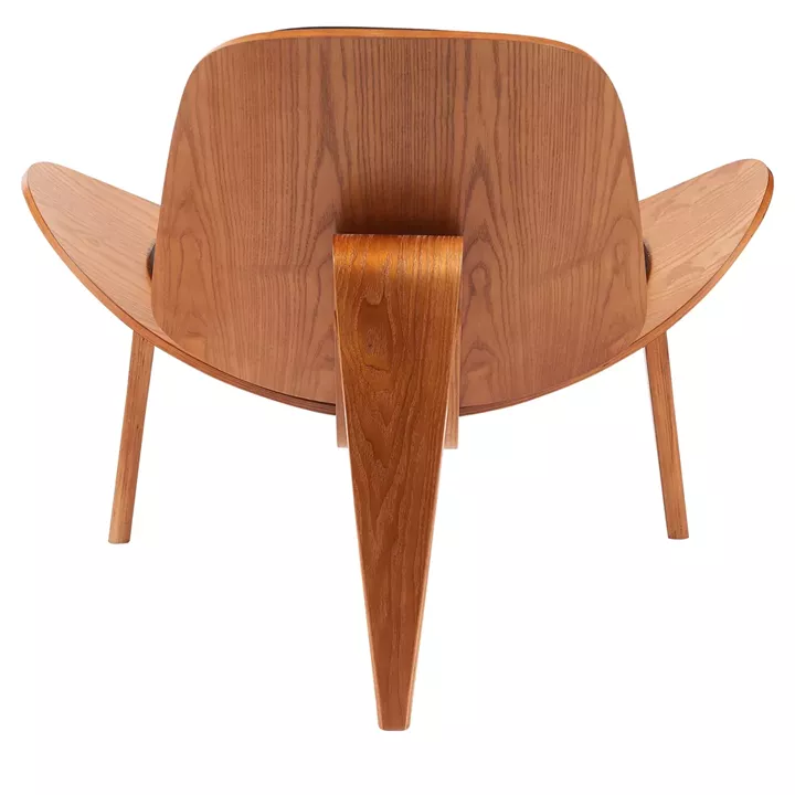 Πολυθρόνα ArteLibre THALOR Μαύρο/Καφέ Ξύλο/PU 90x76.5x74.5cm