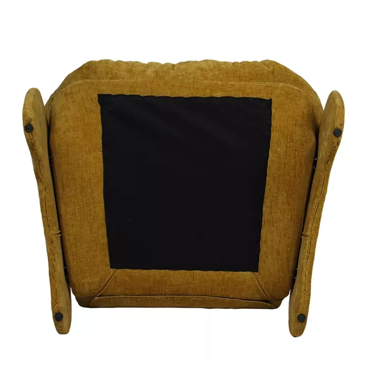 Πολυθρόνα ANANKE Κίτρινο Ύφασμα/Μέταλλο/Ξύλο 85x78x84cm