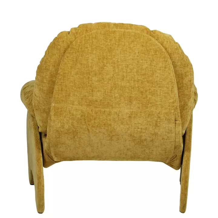 Πολυθρόνα ANANKE Κίτρινο Ύφασμα/Μέταλλο/Ξύλο 85x78x84cm