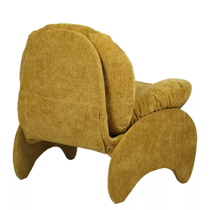 Πολυθρόνα ANANKE Κίτρινο Ύφασμα/Μέταλλο/Ξύλο 85x78x84cm