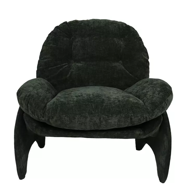 Πολυθρόνα ANANKE Πράσινο Ύφασμα/Μέταλλο/Ξύλο 85x78x84cm