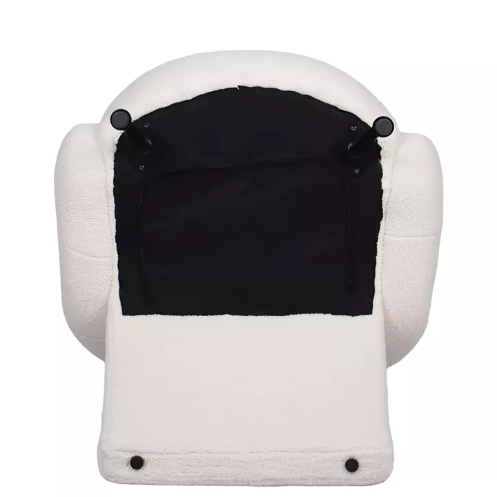 Πολυθρόνα PASIPHAE Μπεζ Ύφασμα/Μέταλλο/Ξύλο 80x86x80cm