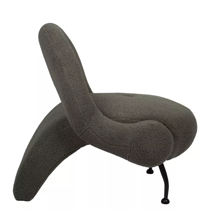 Πολυθρόνα PASIPHAE Πράσινο Ύφασμα/Μέταλλο/Ξύλο 80x86x80cm