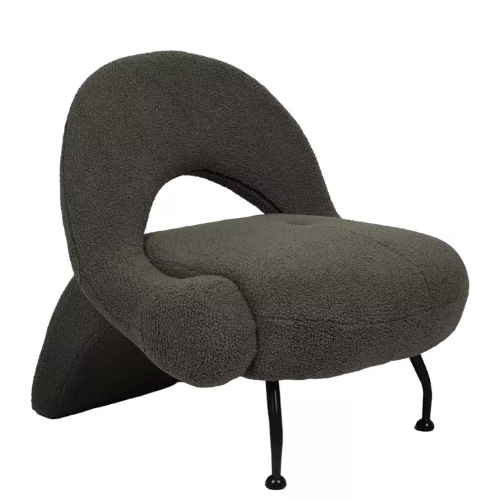 Πολυθρόνα PASIPHAE Πράσινο Ύφασμα/Μέταλλο/Ξύλο 80x86x80cm