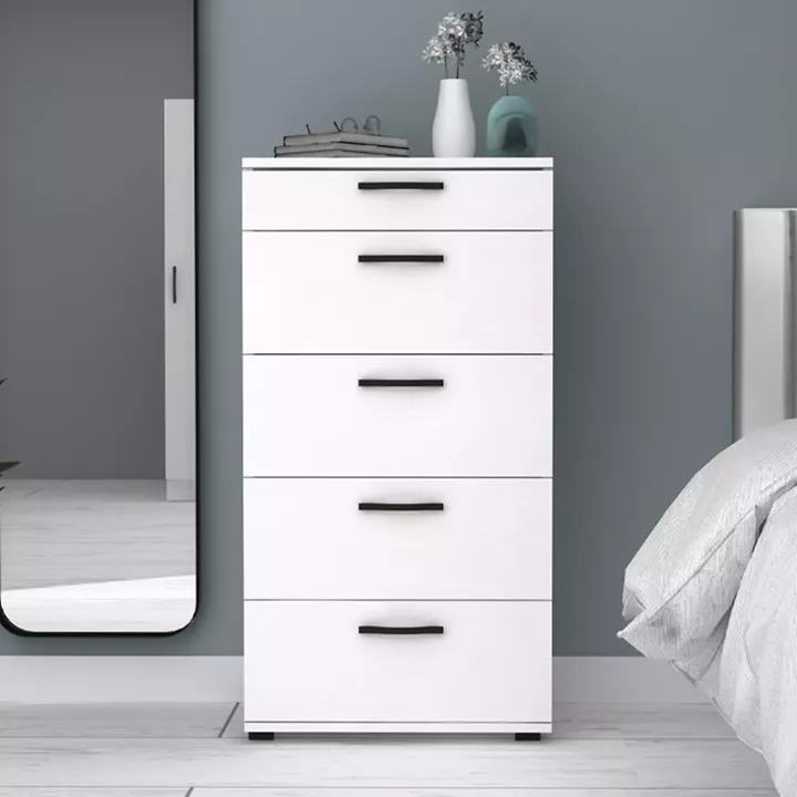 Συρταριέρα Helia Megapap χρώμα λευκό 60x44x108εκ.