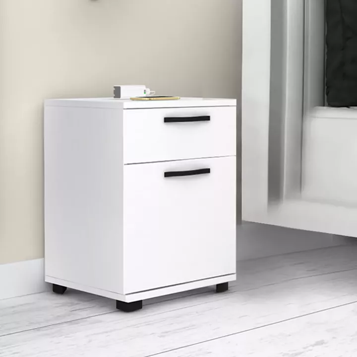 Κομοδίνο - συρταριέρα γραφείου Veto Megapap χρώμα λευκό 40x39x57εκ.
