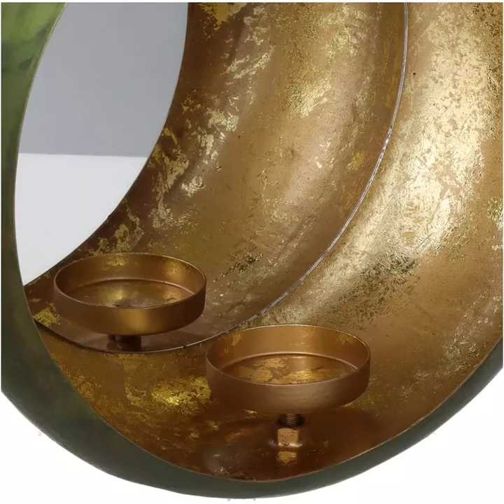 Καθρέπτης ArteLibre Πράσινο Μέταλλο 29x13x27cm