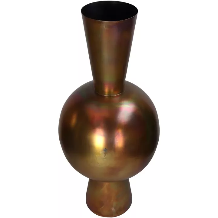 Βάζο ArteLibre Μπρονζέ Μέταλλο 30x30x70cm