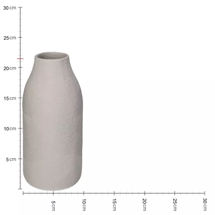 Βάζο ArteLibre Λευκό Πορσελάνη 9.9x9.9x21.4cm