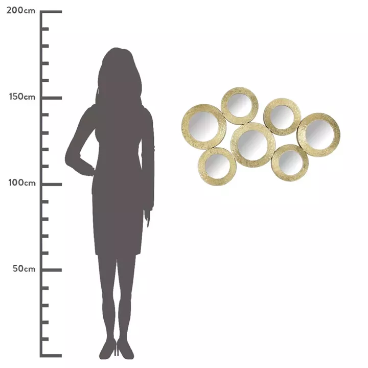 Καθρέπτης ArteLibre Χρυσό Μέταλλο 90.5x5.5x55.5cm