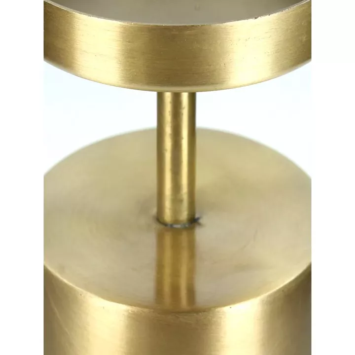 Κηροπήγιο ArteLibre Χρυσό Μέταλλο 10.5x10.5x32.5cm