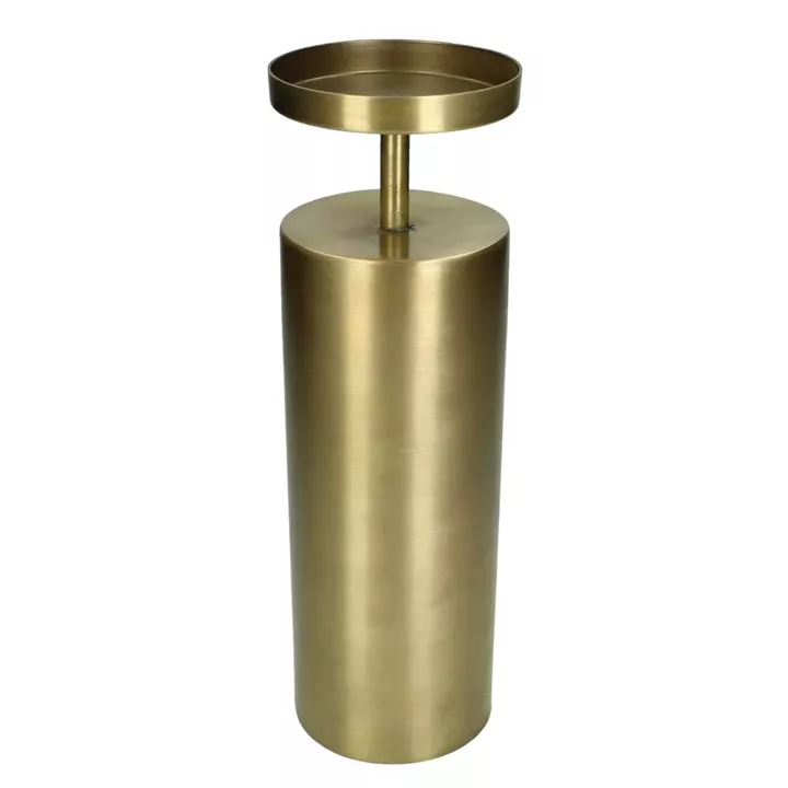 Κηροπήγιο ArteLibre Χρυσό Μέταλλο 10.5x10.5x32.5cm
