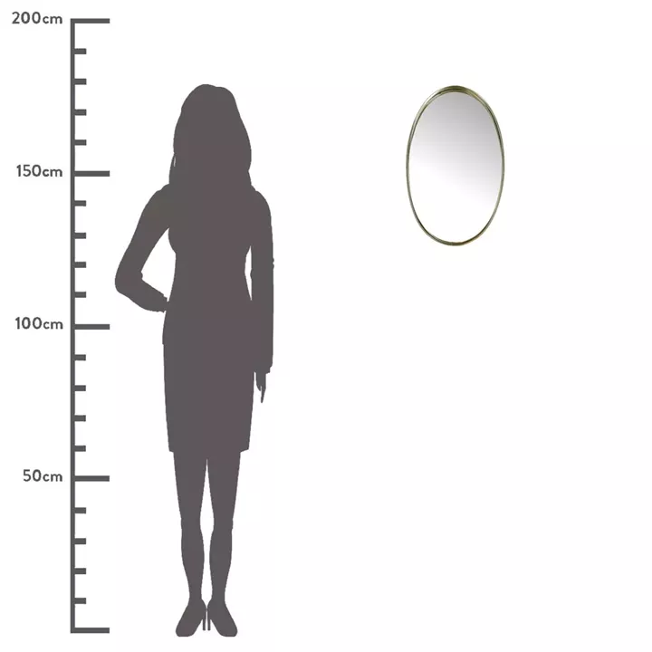 Καθρέπτης ArteLibre Χρυσό Μέταλλο 30x4x50.5cm